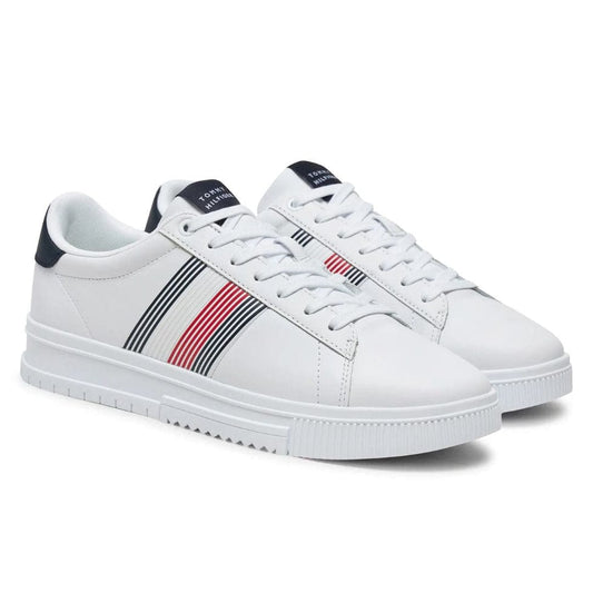 Tommy Hilfiger Supercup Lth Seasonal Sneakers-WHT