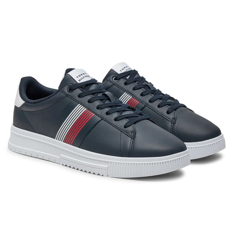 Tommy Hilfiger Supercup Lth Seasonal Sneakers-NVY