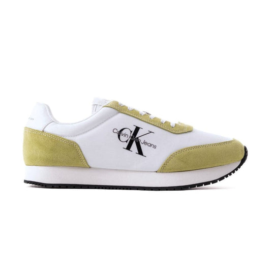 Calvin Klein Jeans Retro Runner SU-NY Mono Trainer - WHTGRNBLK