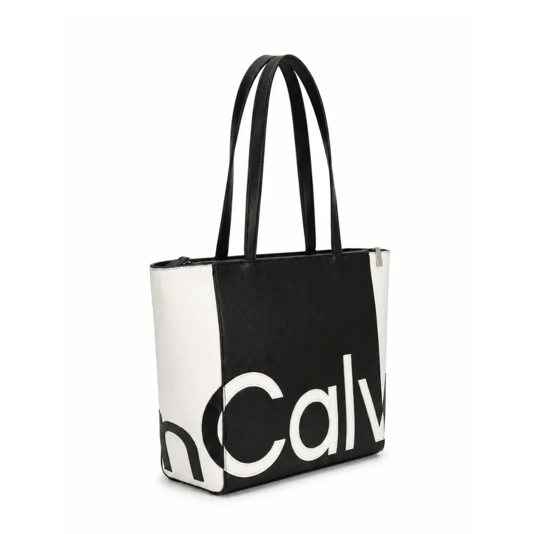 Calvin Klein SLIM Tote bag Women - BLKWHT