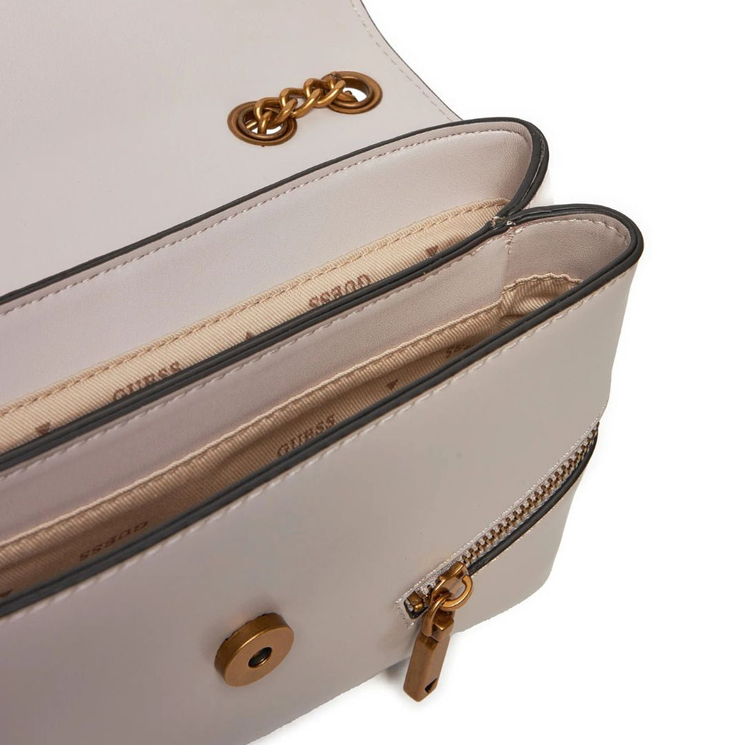 GUESS Trissa Shoulder Bag HWVB93-OFFWHT