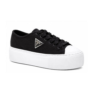 GUESS JOEZI Triangle Logo Platform Sneakers Women - BLK