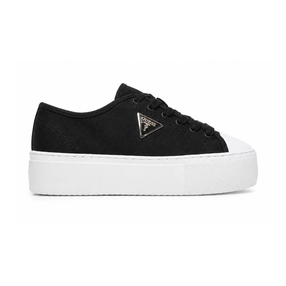 GUESS JOEZI Triangle Logo Platform Sneakers Women - BLK