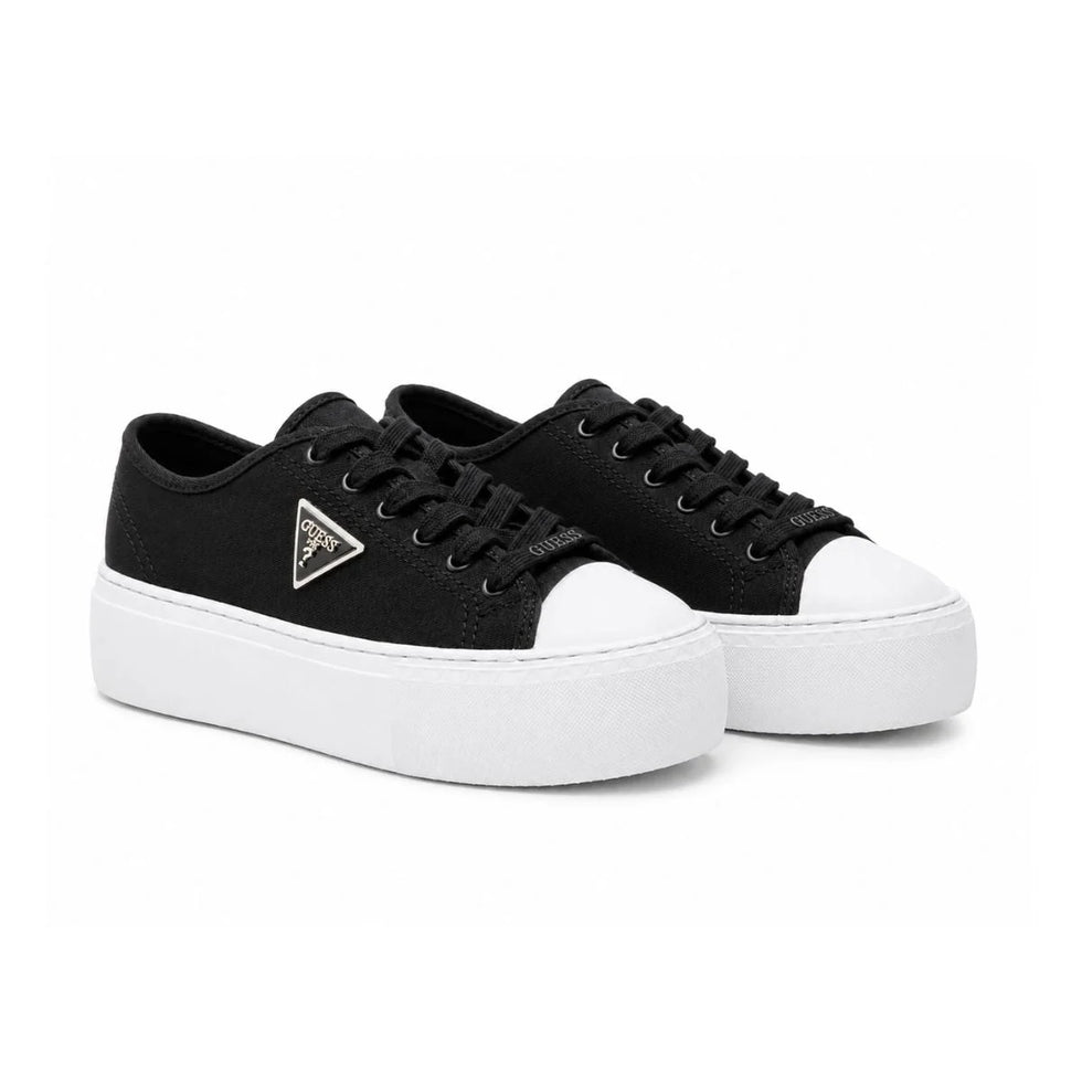 GUESS JOEZI Triangle Logo Platform Sneakers Women - BLK