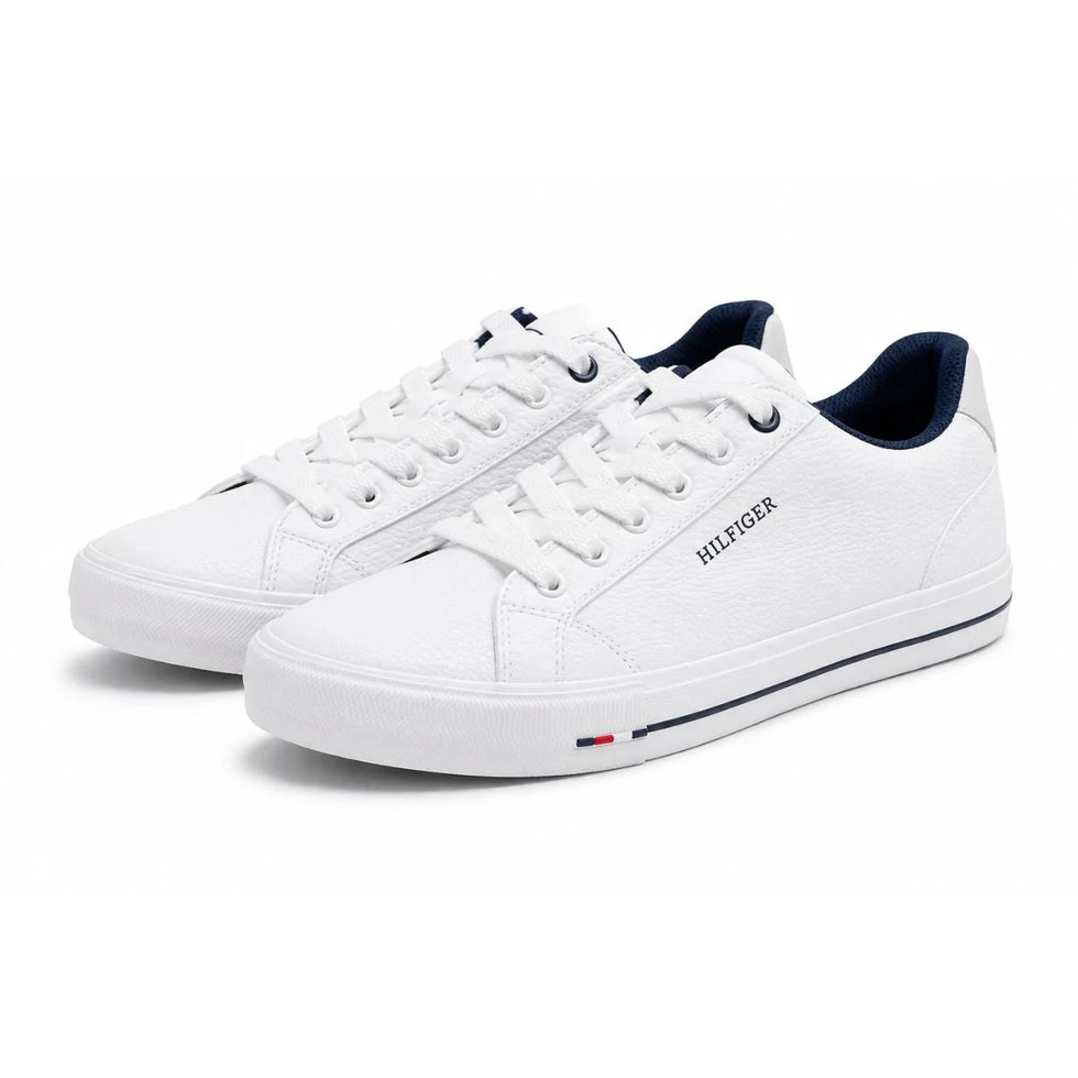Tommy Hilfiger RISABEL Leather Sneakers Men - WHT