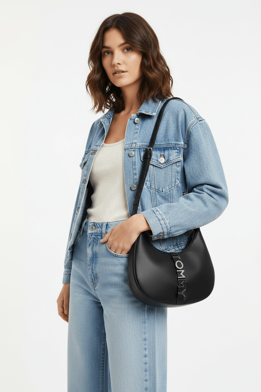 TOMMY JEANS City Metal Logo Shoulder Bag TB118